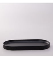 Victoria Oval Tepsi Küçük Siyah