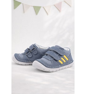 Rakerplus Grizzy Hakiki Deri Gri İlk Adım Unisex Bebek Ayakkabısı