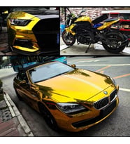 Gold Altın Varak Su Geçirmez Araç Motor mobilya Folyosu 122cmX1Mt