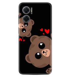 Xiaomi Redmi Note 11E Kılıf Silikon Desen Özel Seri Love Animals 1780