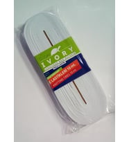 IVORY - LATEKS ÖRME LASTİK - PAÇA LASTİK - 2 cm x 10 mt