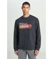 Lee Bisiklet Yaka Sweatshirt Siyah Erkek Sweatshirt L232519001