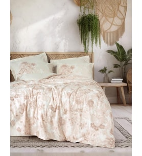 Cotton Box Dual Çift Kişilik Nevresim Takımı Vestige Bej