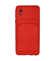 Northcity Samsung Galaxy A01 Core Kılıf Kelvin Kartvizitli Silikon - Kırmızı