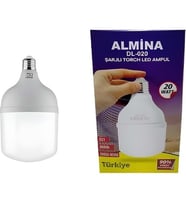 Almina Şarjlı LED Torch LED Ampül DL-030 30W Almina