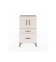 Arges Komodin 2 Raflı 2 Çekmeceli 2 Kapaklı 60x30x106 Aytaşı-Aytaşı