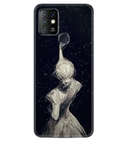 INFINIX Hot 8 9 10 11S Hot 10 Play 10T Kılıf Desemli Silikon Star Woman 1332