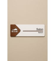Lucena Salon Ofis Oda Kapı İsimliği Yönlendirme Tabelası Levhası Kişiselleştirilebilir