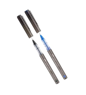 Siyah Mavi Pilot Kalem İğne Uçlu 0.7 Free Ink Needle Fine 2 Adet Faber Pilot Kalem Siyah Mavi 2 Adet (Siyah-Mavi)