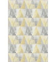 Eliana Home Baskılı, Yıkanabilir Kaymaz Taban Salon Halısı LNA0641 100x150 cm (Sarı)