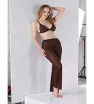 Arias Closet Siyah Transparan Fantezi Sütyen Pijama Takımı