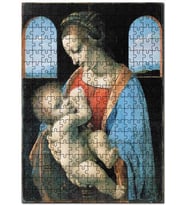 Cakapuzzle Virgin Mary Jesus Leonardo Devinci Madonna Puzzle Yapboz MDF (Ahşap) (120 Parça)