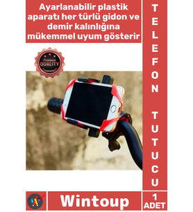 #TelefonTutucu Gidon Uyumlu Darbe Emen Silikon Esnek Lastik Destekli Standlı Bisiklet Telefon Tutucu