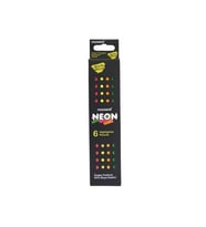Monami 6 Renk Jumbo Fosforlu Kuru Boya Mkb5801B6