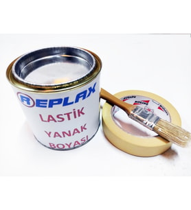 Replax Lastik Yanak Boyası 500 Ml.+Fırça+Bant