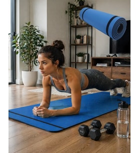 10 mm Egzersiz Matı Yoga Pilates Aerobik İçin Kaymaz Doku Esnek Dayanıklı Tasarım
