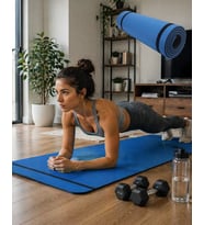 10 mm Egzersiz Matı Yoga Pilates Aerobik İçin Kaymaz Doku Esnek Dayanıklı Tasarım