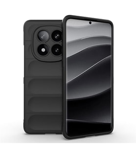 Coverzone Xiaomi Redmi Note 14 Pro Plus ile Uyumlu K?l?f TPU Oyuklu Arka Y�zey Z-Etnik Esnek Silikon Kapak Xiaomi Redmi Note 14 Pro Plus i�in O-tto Prime Silikon K?l?f Siyah