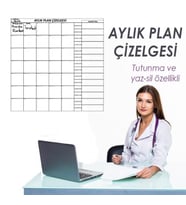 S.T. AYLIK PLAN 100 CM-100 CM + KALEM