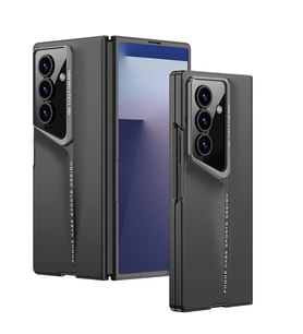Galaxy Z Fold 7 Kılıf Ultra İnce Kameralı Korumalı Sert Rubber Procase Kapak (Siyah)