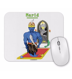 The Djinn War Marid Faction  Blue Djin Quest Mouse Pad