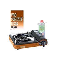 Orcamp CK-505 Tekli Portatif Kamp Ocağı Gaz Stop Emniyetli
