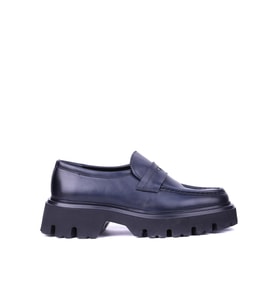 Shoetyle - Lacivert Hakiki Deri Erkek Loafer 115-K622