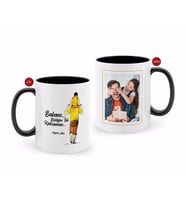 BK Gift Kişiye Özel Babalar Günü Hediyesi Fotoğraflı Siyah Beyaz Kupa Bardak-33
