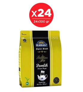 Karali Premium 25'li 24 Adet Siyah Demlik Poşet Çay