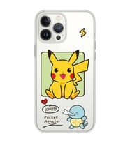 Iphone 12 Pro Uyumlu Pokemon Pikachu Tasarımlı Şeffaf Telefon Kılıfı