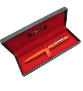 Signator® T519 Turuncu Krom Roller Kalem  İsme Özel Kalem  Hediyelik Kalem (Karışık)