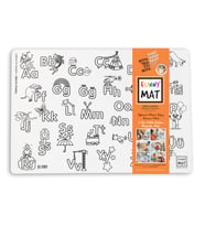 Funny Mat Alfaba &amp; Sayılar 25X35Cm 2'Li Paket Beyaz Seri