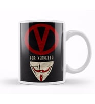V For Vendetta Afiş Kupa Bardak Porselen