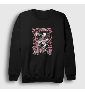 Presmono Unisex Siyah Fight Nezuko Kamado Anime Demon Slayer Kimetsu No Yaiba Sweatshirt 308041tt