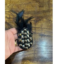 TÜĞLÜ TASARIM BONCUKLU YAKA APLİKE DİKİŞ GİYİM AKSESUARI 7X5 CM