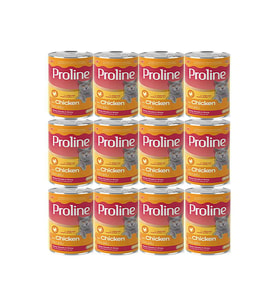 Proline Tavuklu Yetişkin Kedi Konservesi 400 Gr*12 Adet (Kahverengi)