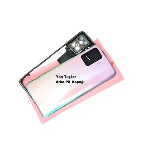 Tkgz Oppo Reno 5 Lite kasa Arka Pil Batarya Kapağı Mavi
