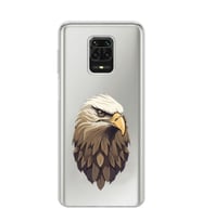 Xiaomi Redmi Note 9S - Redmi Note 9 PRO Uyumlu Kartal Tasarımlı Şeffaf Telefon Kılıfı