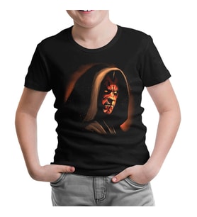 Darth Maul Siyah Çocuk Tshirt