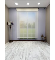 Mekanizmalı Ekru Keten Tül ve Ekru Mat Stor Perde 30 x 30