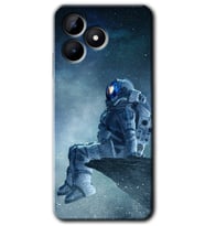 Realme C53 Kılıf HD Desen Baskılı Kılıf - Astronot Yalnızlığı