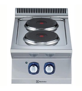 Electrolux Professional Endüstriyel 2 Yuvarlak Pleytli Set Üstü Elektrikli Ocak, Her Ocak 2,6 Kw, Derinlik 730 Mm - 400 Mm E7ECED2R00