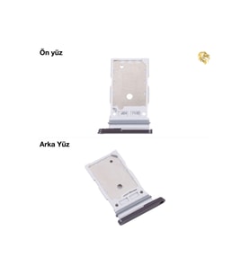 Samsung Galaxy S21 FE ile Uyumlu Sim İç Yuvası Çiftli Grafit Çiftli sim yuvası ikili sim tepsisi çiftli sim aparatı dual sim çekmecesi