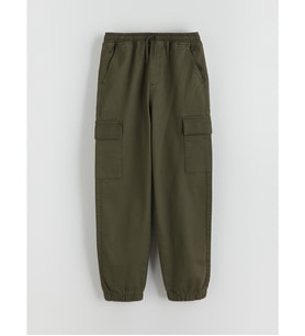 LCW Kids Yeşil Beli Lastikli Erkek Çocuk Kargo Jogger Pantolon