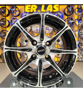 4 Adet SLK-2049 5.5*13 4*100 ET35 73.1 BLACK MACK JANT (Takım)