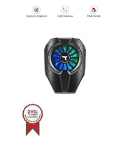 Torima ACC-30 Kablolu Cep Telefonu Soğutma Fanı Gamer Oyuncu Radyatör Soğutucu Siyah