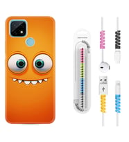Realme C11 C21 C21Y C25Y C11 2021 Kılıf Kablo Koruma Spiral Silikon Dişlek 1615