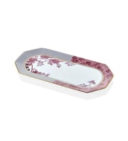 LAMEDORE TEA DELİGHT 25 CM KAYIK TABAK PİNK REGENCY DAMASK 1 ADET