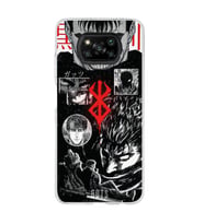 Poco X3 Pro / X3 NFC Uyumlu Berserk Anime Tasarımlı Şeffaf Telefon Kılıfı