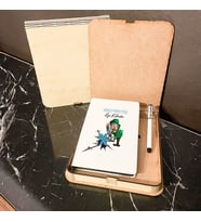 Vergi Müfettişi Ahşap Kutulu Defter Kalem Set